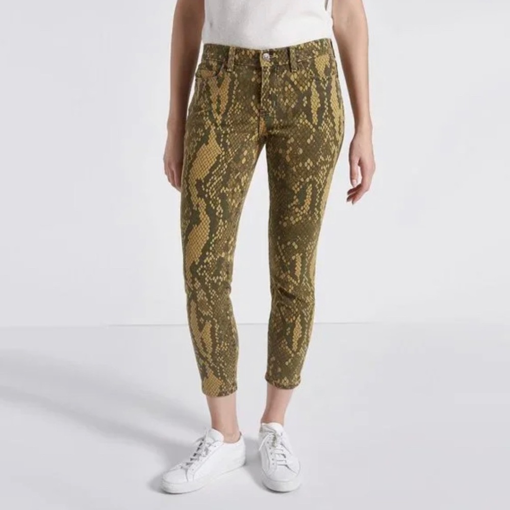 Current Elliot Stiletto Jeans in Large Burmese Python